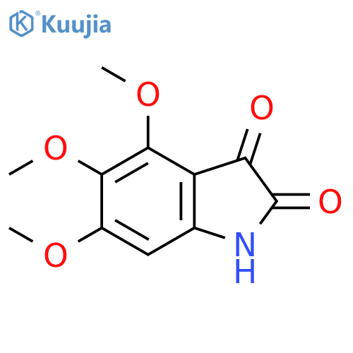 4,5,6-trimethoxyindoline-2,3-dione structure