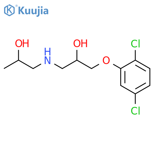 1-{3-(2,5-Dichlorophenoxy)-2-hydroxypropylamino}propan-2-ol structure