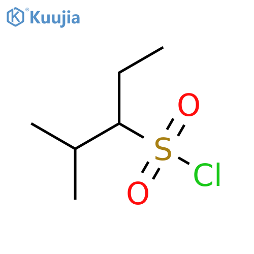 2-methylpentane-3-sulfonyl chloride structure