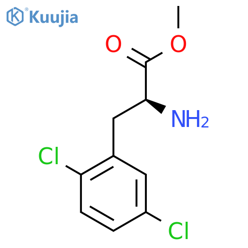 methyl (2S)-2-amino-3-(2,5-dichlorophenyl)propanoate structure