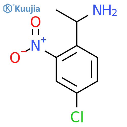 1-(4-chloro-2-nitrophenyl)ethan-1-amine structure