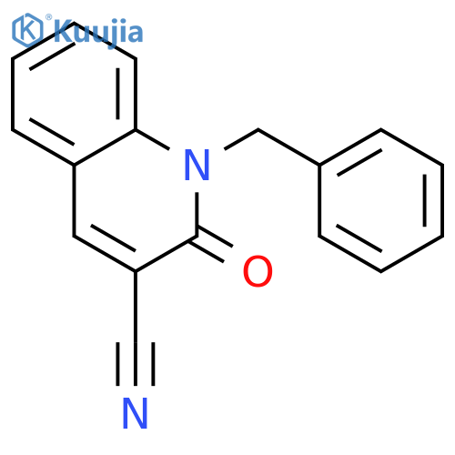 3-Quinolinecarbonitrile,1,2-dihydro-2-oxo-1-(phenylmethyl)- structure