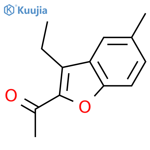 1-(3-ethyl-5-methyl-1-benzofuran-2-yl)ethan-1-one structure