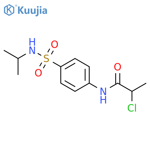 2-chloro-N-{4-(propan-2-yl)sulfamoylphenyl}propanamide structure