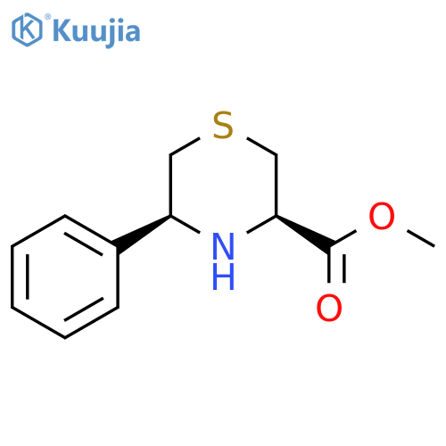 Methyl (3R,5S)-5-phenylthiomorpholine-3-carboxylate structure
