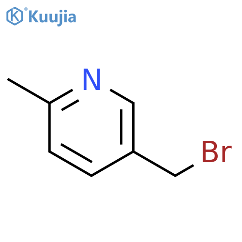5-(bromomethyl)-2-methyl-pyridine structure