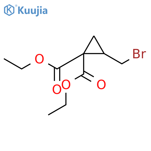1,1-CYCLOPROPANEDICARBOXYLIC ACID, 2-(BROMOMETHYL)-, DIETHYL ESTER structure