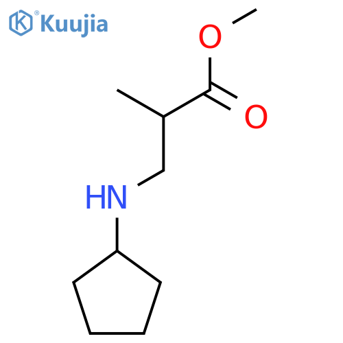 Methyl 3-(cyclopentylamino)-2-methylpropanoate structure