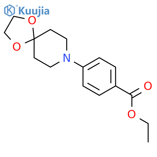 Ethyl 4-(1,4-dioxa-8-azaspiro[4.5]decan-8-yl)benzoate structure