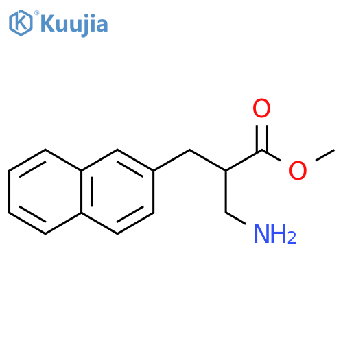methyl 3-amino-2-(naphthalen-2-yl)methylpropanoate structure
