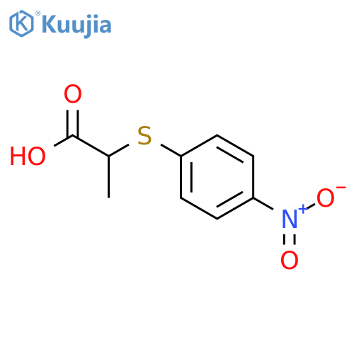 2-(4-Nitrophenyl)sulfanylpropanoic Acid structure