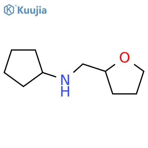 N-[(oxolan-2-yl)methyl]cyclopentanamine structure