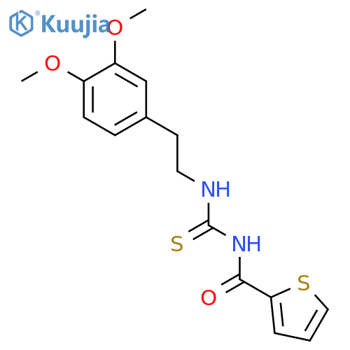 1-[2-(3,4-Dimethoxy-phenyl)-ethyl]-3-(thiophene-2-carbonyl)-thiourea structure