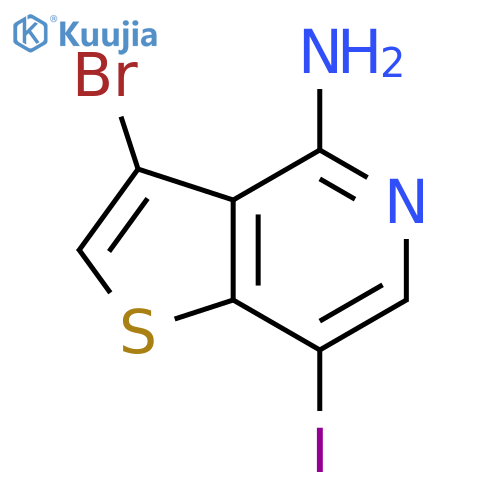 3-bromo-7-iodothieno[3,2-c]pyridin-4-amine structure