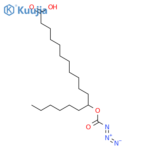 OCTADECANOIC ACID, 12-[(AZIDOCARBONYL)OXY]- structure