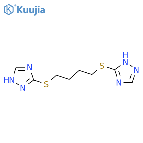 1H-1,2,4-TRIAZOLE, 3,3'-[1,4-BUTANEDIYLBIS(THIO)]BIS- structure