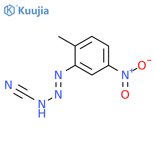 2-Triazene-1-carbonitrile,3-(2-methyl-5-nitrophenyl)- structure