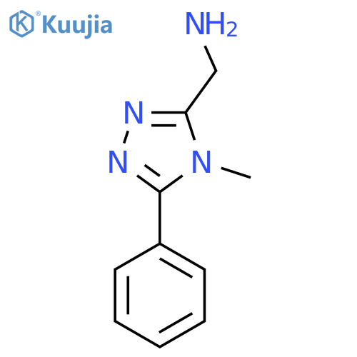 (4-methyl-5-phenyl-4H-1,2,4-triazol-3-yl)methanamine structure