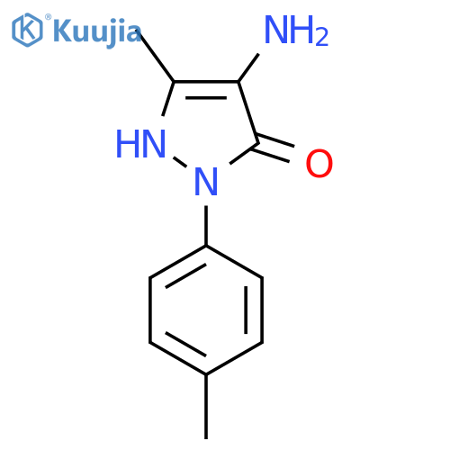 4-Amino-3-methyl-1-(4-methylphenyl)-1H-pyrazol-5-ol structure