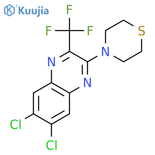 QUINOXALINE, 6,7-DICHLORO-2-(4-THIOMORPHOLINYL)-3-(TRIFLUOROMETHYL)- structure