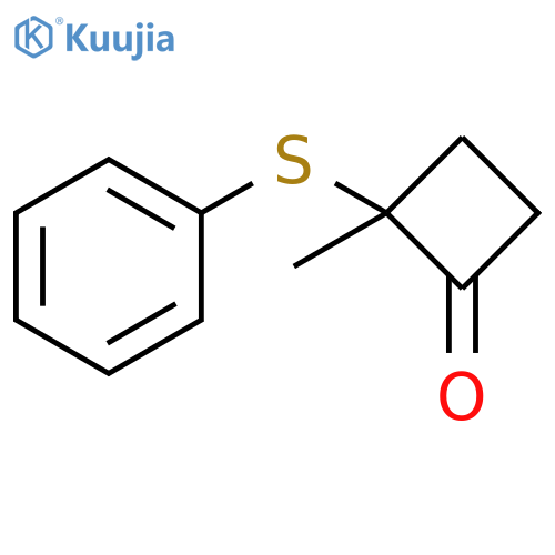 Cyclobutanone, 2-methyl-2-(phenylthio)- structure