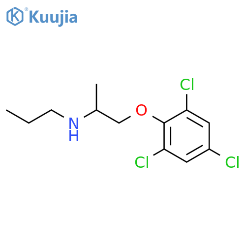 1-Propanamine, N-[1-methyl-2-(2,4,6-trichlorophenoxy)ethyl]- structure