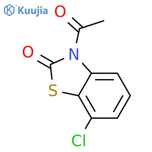 2(3H)-BENZOTHIAZOLONE, 3-ACETYL-7-CHLORO- structure