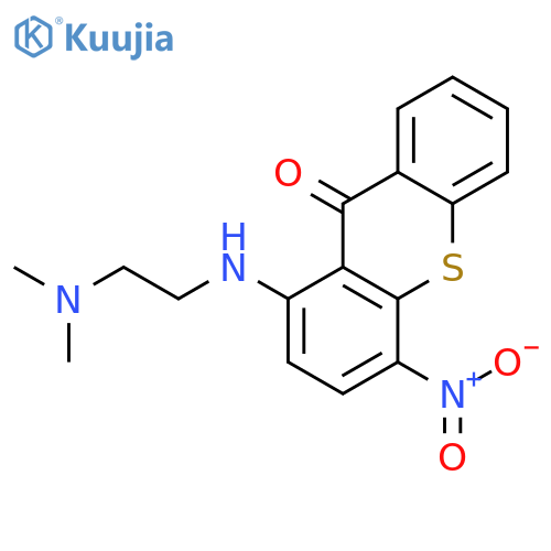 1-{[2-(dimethylamino)ethyl]amino}-4-nitro-9H-thioxanthen-9-one structure