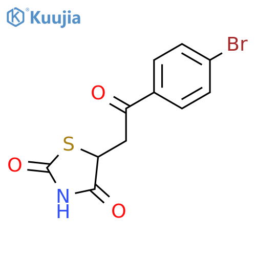 2,4-Thiazolidinedione, 5-[2-(4-bromophenyl)-2-oxoethyl]- structure