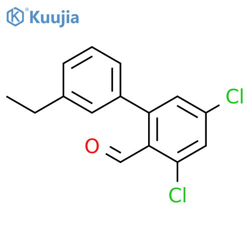 [1,1'-BIPHENYL]-2-CARBOXALDEHYDE, 3,5-DICHLORO-3'-ETHYL- structure