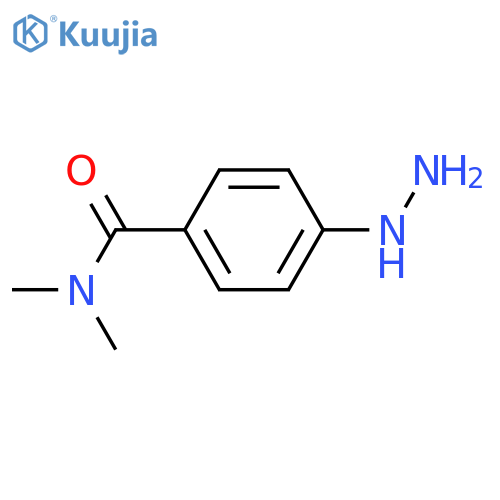 4-hydrazinyl-N,N-dimethylbenzamide structure