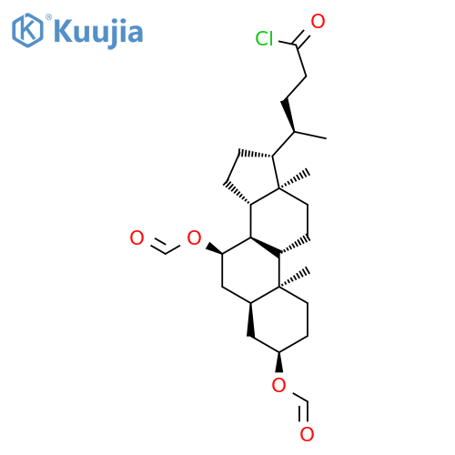 Cholan-24-oyl chloride, 3,7-bis(formyloxy)-, (3a,5b,7a)- structure