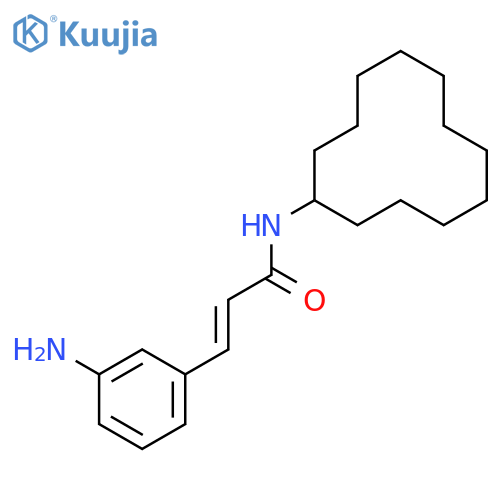 2-PROPENAMIDE, 3-(3-AMINOPHENYL)-N-CYCLODODECYL- structure