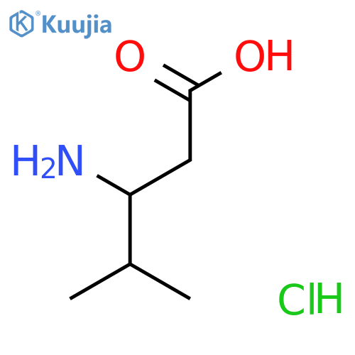 3-amino-4-methylpentanoic acid hydrochloride structure