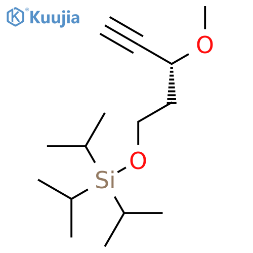 Silane, [[(3R)-3-methoxy-4-pentynyl]oxy]tris(1-methylethyl)- structure