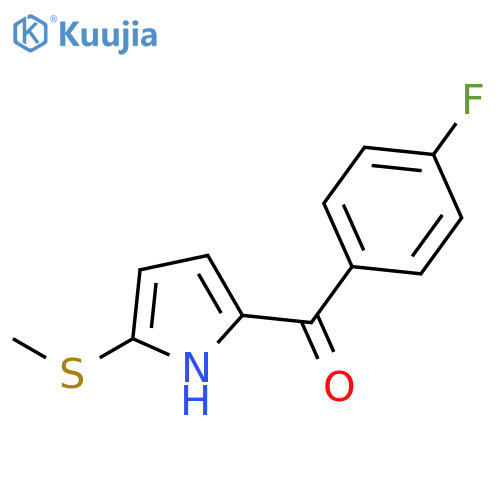 Methanone, (4-fluorophenyl)[5-(methylthio)-1H-pyrrol-2-yl]- structure