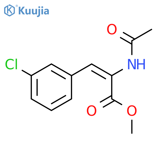 2-PROPENOIC ACID, 2-(ACETYLAMINO)-3-(3-CHLOROPHENYL)-, METHYL ESTER structure
