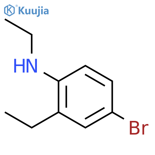 4-Bromo-N,2-diethylaniline structure