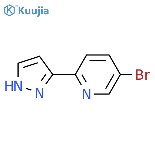 5-Bromo-2-(1H-pyrazol-3-yl)pyridine structure