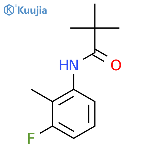 N-(3-fluoro-2-methylphenyl)-2,2-dimethylpropanamide structure