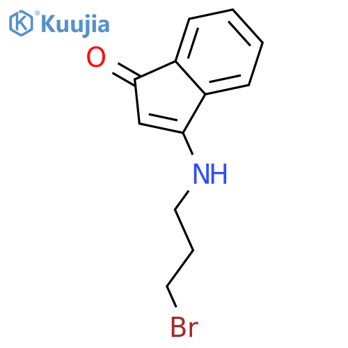 1H-Inden-1-one, 3-[(3-bromopropyl)amino]- structure