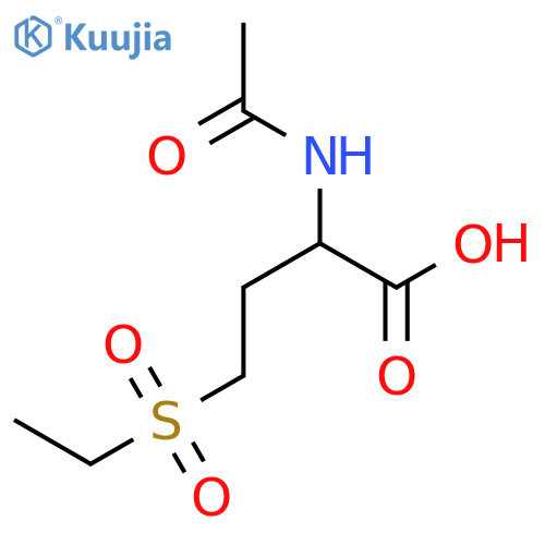 2-acetamido-4-(ethanesulfonyl)butanoic acid structure