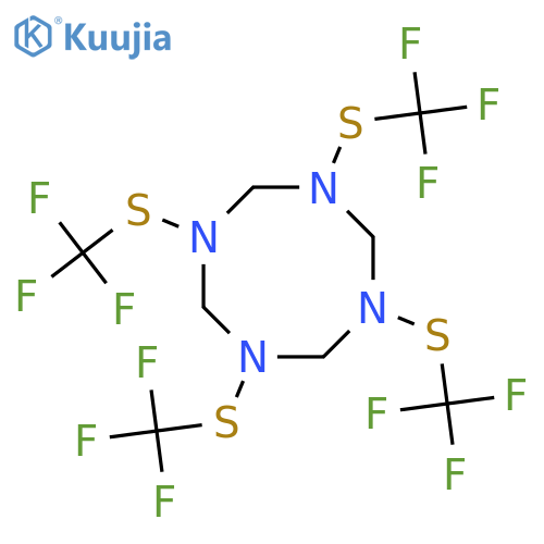 1,3,5,7-Tetrakis(trifluoromethylsulfanyl)-1,3,5,7-tetrazocane structure
