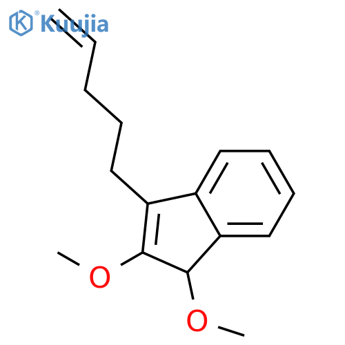 1H-Indene, 1,2-dimethoxy-3-(4-pentenyl)- structure
