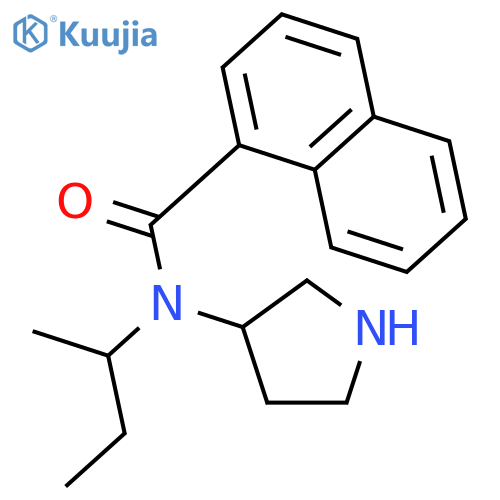 1-Naphthalenecarboxamide, N-(1-methylpropyl)-N-3-pyrrolidinyl- structure