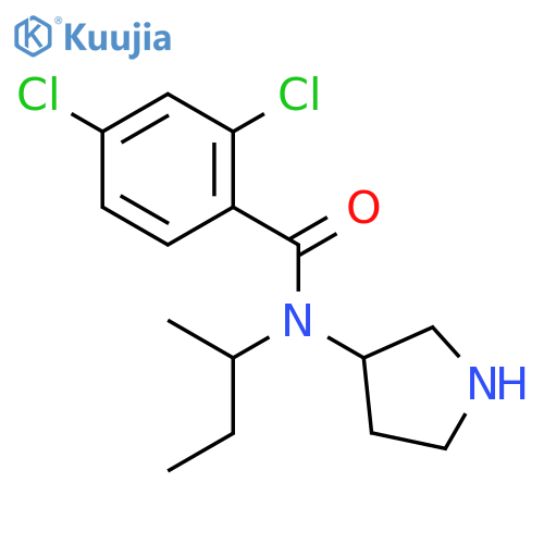 Benzamide, 2,4-dichloro-N-(1-methylpropyl)-N-3-pyrrolidinyl- structure