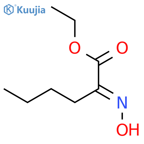 HEXANOIC ACID, 2-(HYDROXYIMINO)-, ETHYL ESTER structure