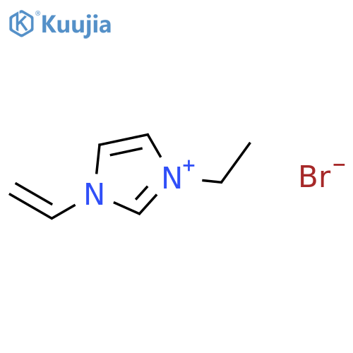 1-Ethyl-3-vinylimidazolium bromide structure