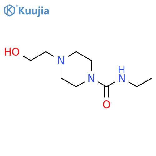 1-Piperazinecarboxamide,N-ethyl-4-(2-hydroxyethyl)- structure