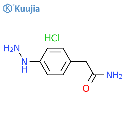 2-(4-Hydrazinylphenyl)acetamide hydrochloride structure
